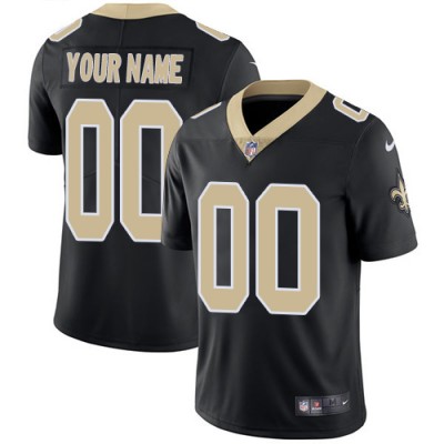 Nike New Orleans Saints Customized Black Team Color Stitched Vapor Untouchable Limited Men's NFL Jersey